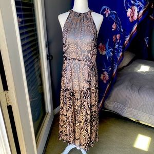 Free People Maxi Dress with Velvet Design